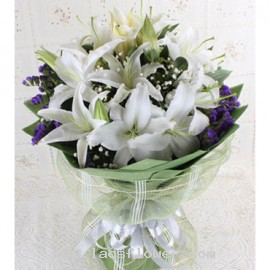 White Lilies Bouquet